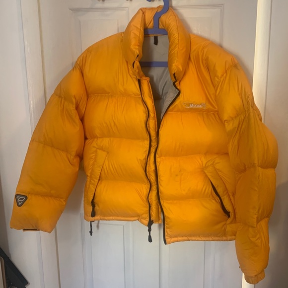 Bear USA yellow down puffer jacket ( size M ) - Picture 1 of 13